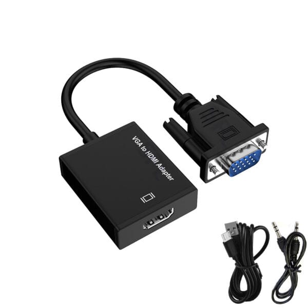 محول VGA 15 سنًا ذكرًا إلى HDMI أنثى