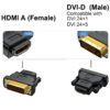 FS11607-4 Двухканальный 24+1 DVI D в HDMI адаптер-конвертер-соединитель