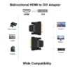 ФС11607-7 Двухканальный 24+1 DVI D в HDMI адаптер-конвертер-соединитель