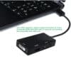 FS12105A (5) محول 3 في 1 من DisplayPort إلى HDMI VGA DVI