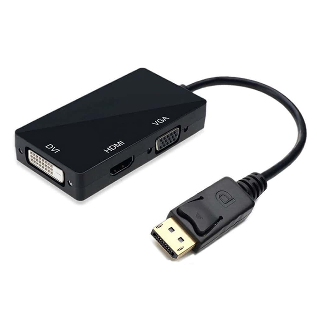 FS12105A (6) محول 3 في 1 من DisplayPort إلى HDMI VGA DVI