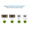 FS12303 (5) Cable adaptador Mini DisplayPort 1.2 a DVI Cable adaptador Mini DP a DVI