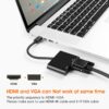 FS12405A (3) (Thunderbolt 2) Mini DP в HDMI VGA 2 в 1 адаптер-конвертер 4K 1080P ABS