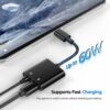 FS16608B (3) محول صوت USB C من ذكر إلى أنثى مقاس 3.5 مم مع الشحن
