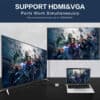FS16626B (2) Адаптер-концентратор 2 в 1 VGA HDMI - USB C