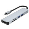 FS16629A (1) USB3.0 HDMI на USB Type C, SD TF 5 в 1 концентратор Combo