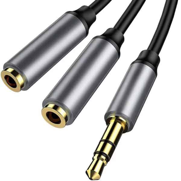Cable divisor en Y de 3,5 mm