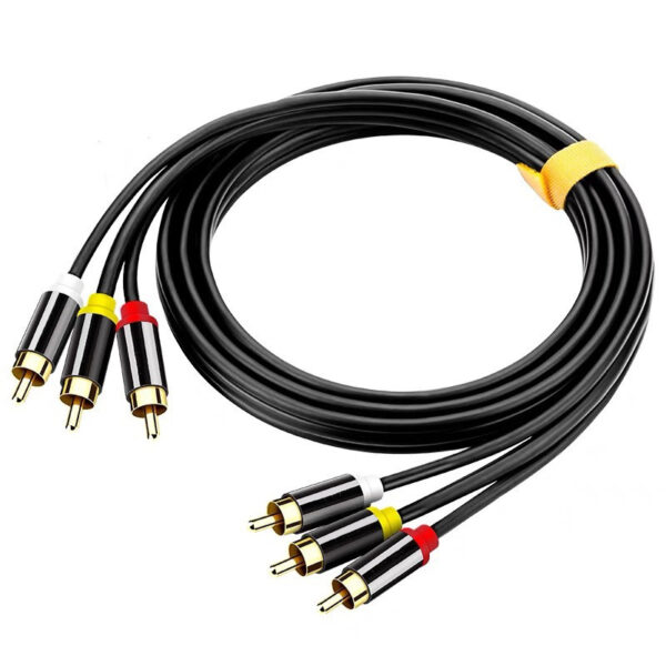 Cable compuesto de audio y video de 3 RCA macho a 3 RCA macho