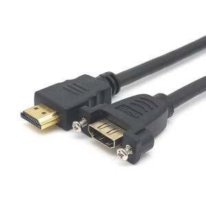 كابل تمديد 4K HDMI مثبت على اللوحة