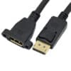 FSP10214K Panel Mount DisplayPort Cable Extension Male to Female