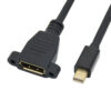 FSP1024 (1) Cabo de montagem em painel Mini DisplayPort macho para DisplayPort fêmea