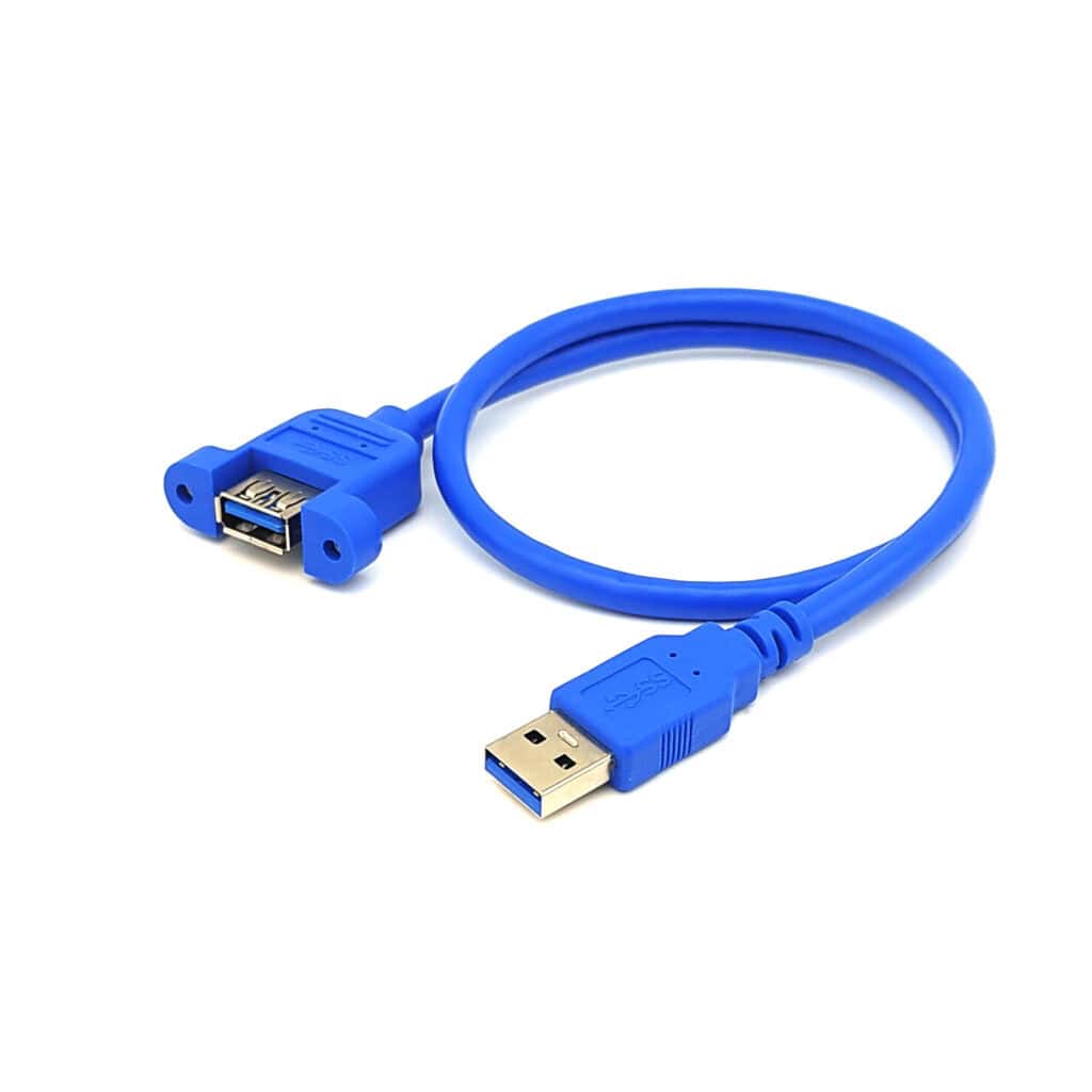 FSP1061 (2) كابل تمديد USB 3 مثبت على اللوحة من ذكر إلى أنثى