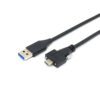 ФСП1081 (3) Кабель USB 3.0 A - USB C Male для монтажа на панель с двумя винтами