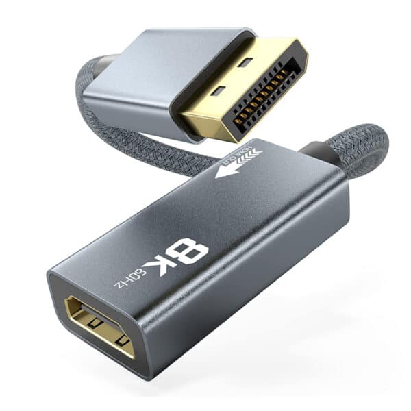 محول 8K DisplayPort 1.4 إلى HDMI 2.1 أنثى