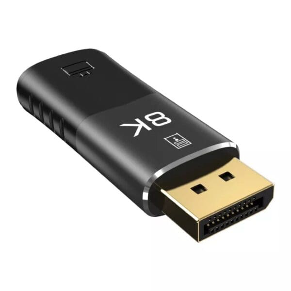 محول DisplayPort إلى HDMI أنثى مع غلاف من الألومنيوم 8K