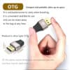 FS12204B (4) محول توصيل DisplayPort إلى Mini DisplayPort أنثى بدقة 8K