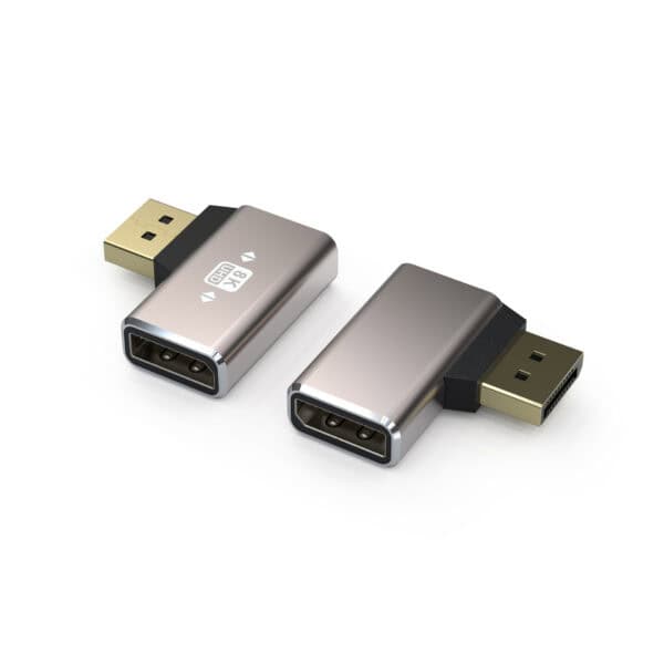 محول زاوية DisplayPort إلى DisplayPort أنثى