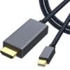 FS12302B (4) 8K Mini DisplayPort 1.4 - HDMI アダプタケーブル