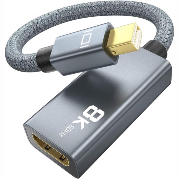 محول 8K Mini DisplayPort 1.4 إلى HDMI 2.1 أنثى