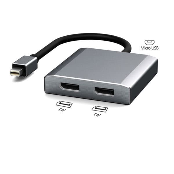 محول Mini DisplayPort إلى منفذ DP/HDMI أنثى متعدد الشاشات