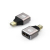 FS12502B (1) Mini DisplayPort to DisplayPort Female адаптер-соединитель алюминиевый корпус 8K