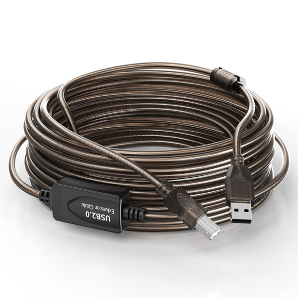 Active USB 2.0 A Male to Type B Male Printer Cable