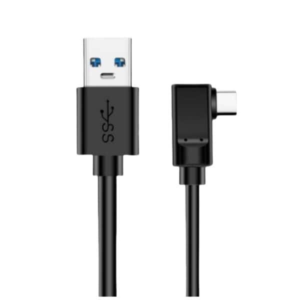 كابل زاوية USB 3.0 A ذكر إلى USB C ذكر