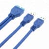 FS16124-5 كابل USB 3.0 ذكر مزدوج إلى اللوحة الأم 20 دبوس ذكر