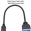 FS16129-2 USB 3.1 Typ-E Frontpanel-Header auf USB 3.0 20-Pin-Header-Kabel