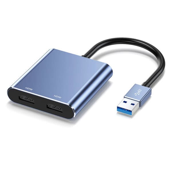 Адаптер USB 3.0 Type A Male на Dual HDMI Female