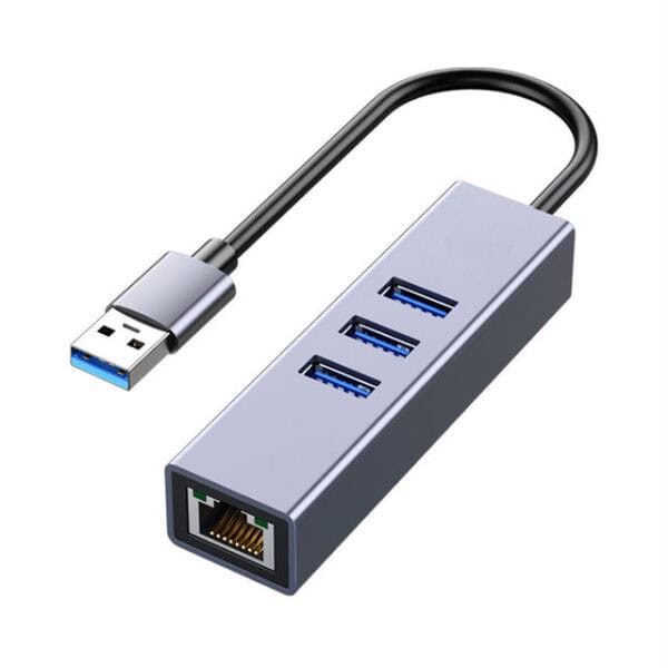 Адаптер USB 3.0 Type A Male на 3 порта RJ45 Female Gigabit Ethernet