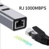 FS16209 (2) Адаптер USB 3.0 Type A Male на 3 порта RJ45 Female Gigabit Ethernet