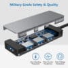 FS16210 (2) USB 3.0 Тип A на 4 порта USB 4 в 1 адаптер-концентратор