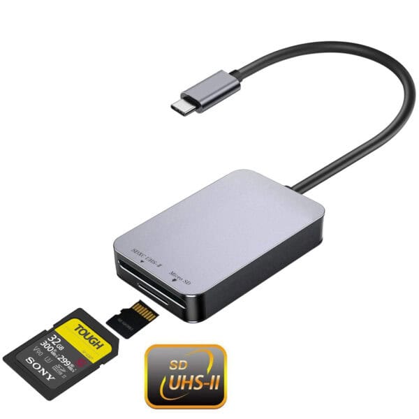 قارئ بطاقات USB Type-C إلى SD 4.0 TF