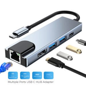 Adaptateur Ethernet USB 3.0 RJ45 USB C vers HDMI