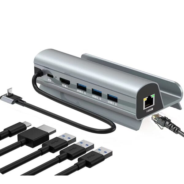 محطة إرساء USB-C 6 في 1 لجهاز Steam Deck