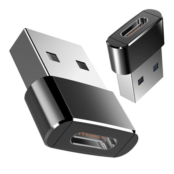 وصلة USB A 2.0 ذكر إلى USB Type C أنثى