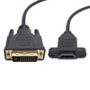 FSP1006 (2) DVI Male to HDMI Female Panel Mount Cable