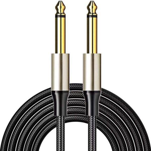 Cable de audio estéreo TRS macho a macho de 6,35 mm