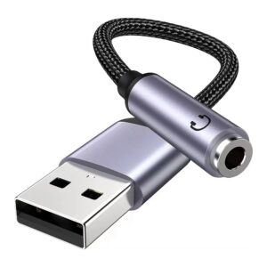Кабель-адаптер USB A Male to 3,5mm Female Aux Audio