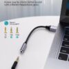 FS18152 (2) كابل محول صوت USB A ذكر إلى 3.5 مم أنثى AUX