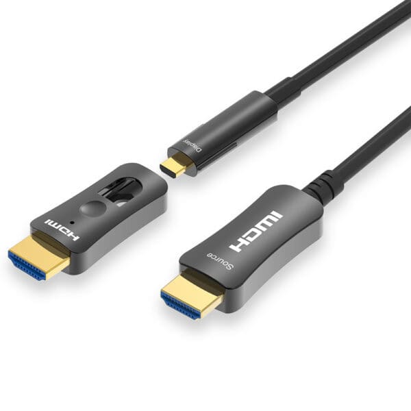 كابل الألياف الضوئية 4K Micro HDMI إلى HDMI 2.0 A TO D AOC