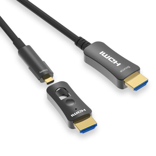 كابل الألياف الضوئية 8K Micro HDMI إلى HDMI 2.1 AOC