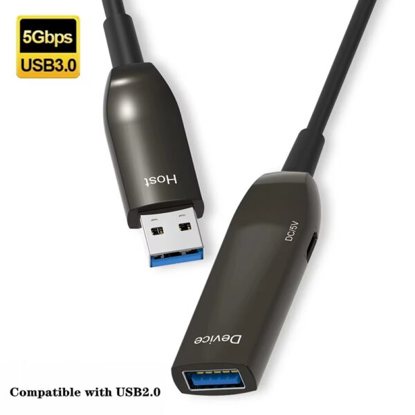 USB 3.0 A Мужской-Женский AOC Волоконно-оптический удлинительный кабель
