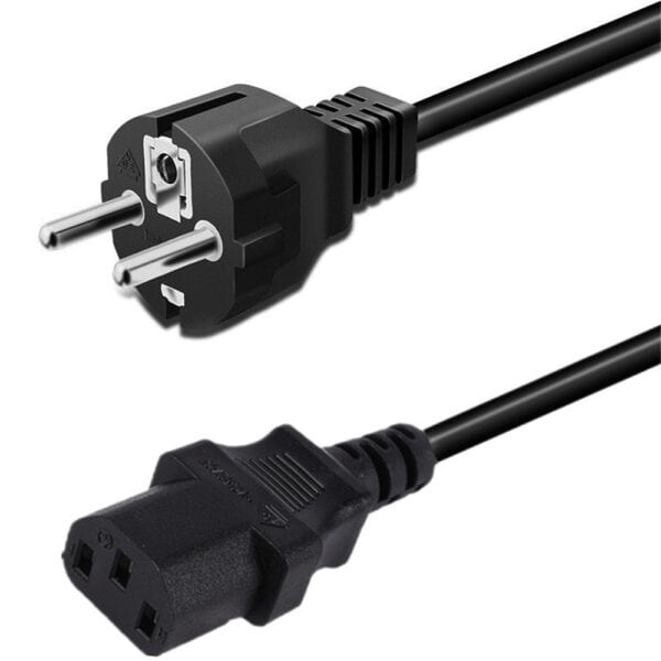 سلك طاقة Schuko أوروبي CEE 7/7 إلى IEC320 C13