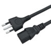 FS13064 (1) Italienischer 3-poliger Stecker auf IEC320 C13-Netzkabel