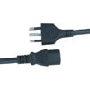 FS13064 (3) Italienischer 3-poliger Stecker auf IEC320 C13-Netzkabel
