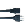 FS13064 (4) Italienischer 3-poliger Stecker auf IEC320 C13-Netzkabel