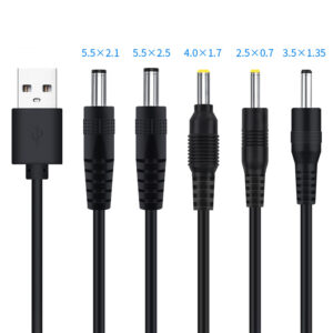 USB A - DC 5V電源コードケーブル