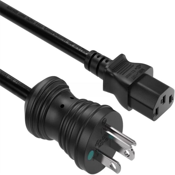 American Hospital Grade NEMA 5-15P to IEC320 C13 Extension Power Cord